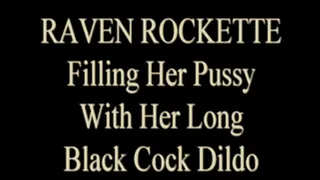 Raven Rockette - Black Cock Glass Dildo
