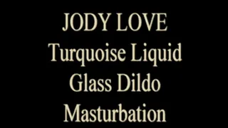 Liquid Blue Glass Dildo - Jody Love