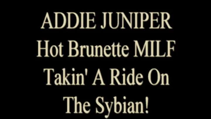 Addie Juniper Pantyhose Sybian Ride!