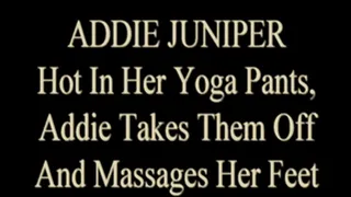 Addie Juniper Yoga Pants Foot Play!