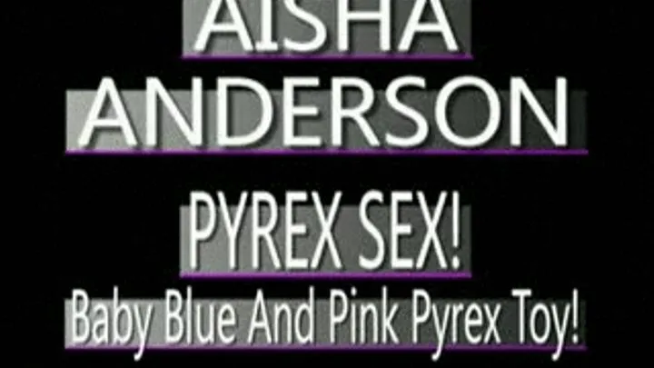 Multi Colored Pyrex Dildo In Aisha Anderson's Ebony Pussy! - (368 X 208 SIZED)