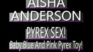 Multi Colored Pyrex Dildo In Aisha Anderson's Ebony Pussy! - (320 X 240)