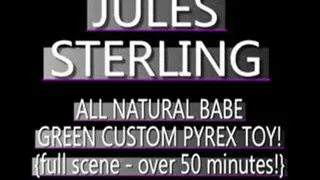 Jules Sterling Enjoys Her First Pyrex Glass Dildo! - AVI VERSION