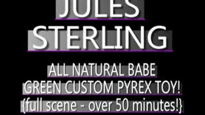 Jules Sterling Enjoys Her First Pyrex Glass Dildo! - (320 X 240 SIZED)