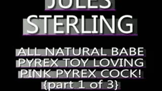 Jules Sterling Swirled Pink Pyrex Dildo! - MPG4 VERSION ( in size)