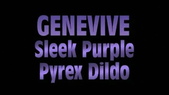 Genevive Sleek Purple Pyrex Dildo! - (320 X 240 in size)