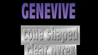 Genevive Bangs Clear Cone Pyrex Dildo! - (720 X 480 in size)