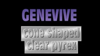 Genevive Bangs Clear Cone Pyrex Dildo! - HTC VERSION ( in size)