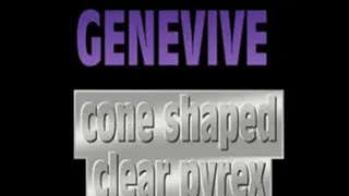 Genevive Bangs Clear Cone Pyrex Dildo! - (640 X 360 in size)