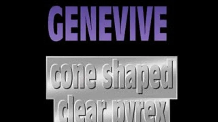 Genevive Bangs Clear Cone Pyrex Dildo! - (720 X 405 in size)