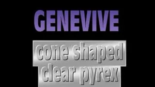 Genevive Bangs Clear Cone Pyrex Dildo! - (720 X 480 in size)