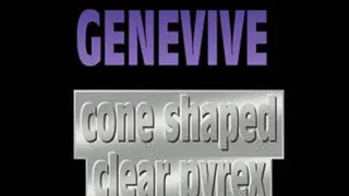 Genevive Bangs Clear Cone Pyrex Dildo! - (1280 X 720 in size)