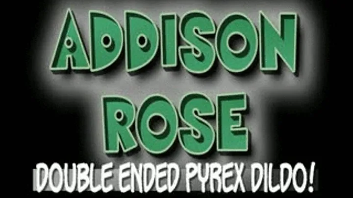 Addison Rose Double Ended Pyrex Dildo! - (1280 X 720 in size)