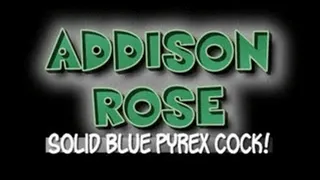 Addison Rose Solid Blue Pyrex Cock! - HTC VERSION ( in size)