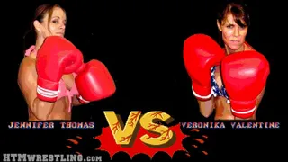 Jen Thomas vs Veronika Valentine - Silly Boxing