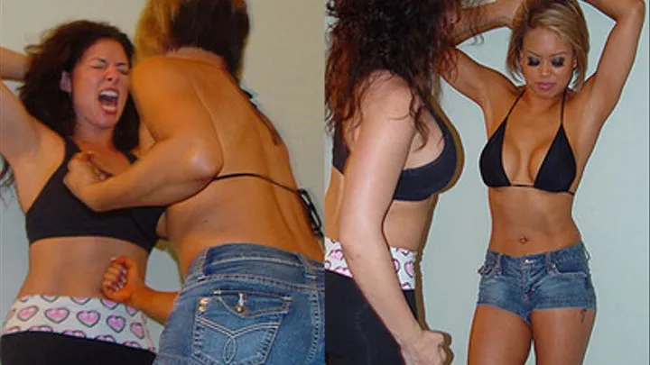 Belly Punching Carla vs Frankie Z HTM111c