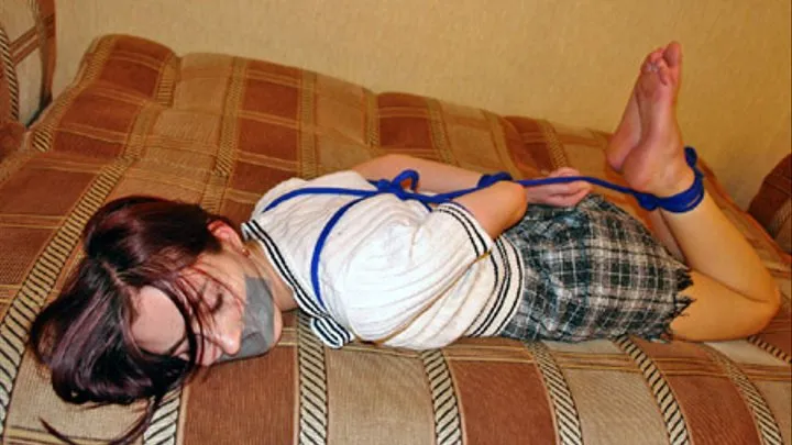 Valentia: Grabbed. Hogtied & TapeGagged