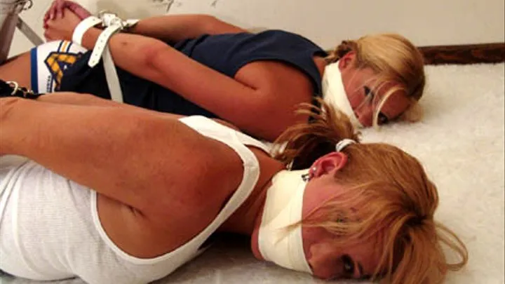 Layla & Chrystine: Hogtied & TapeGagged
