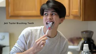 Jett Brushing Teeth