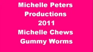 Chewing gummy worms