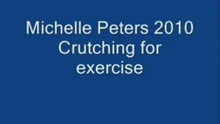 Michelle Crutching For Exercise