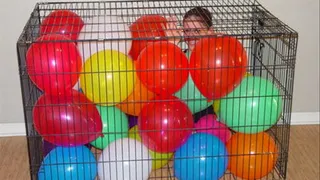 Balloons in the cage