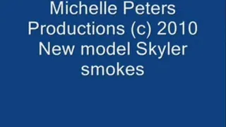 New Model Skyler Smokes