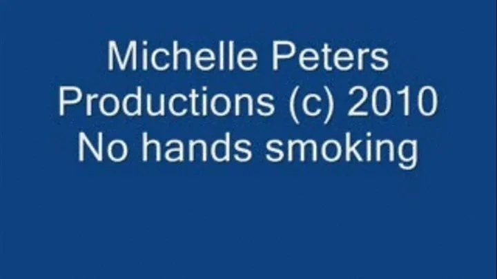 No hand smoking 4 cigarettes