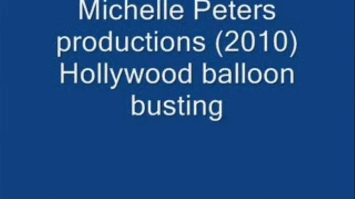 Hollywoods balloon busting