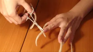 Cutting My Longest Ever Nails