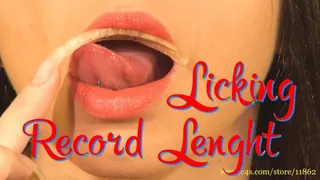 Licking Record Lenght( )