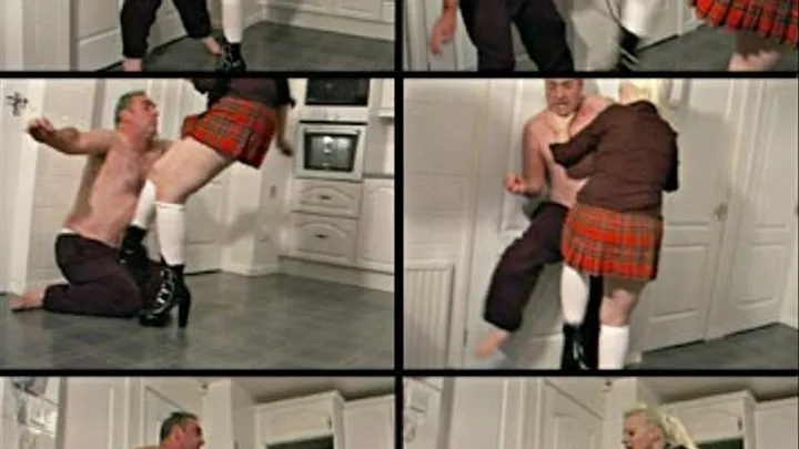 EXTREME BALL KICKING & COCK SLAPPING - MISTRESS INSANE & RAT BOY