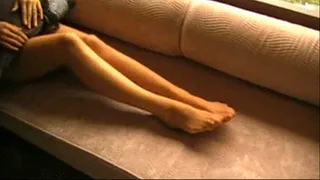 Ann Nude Stocking Feet Sofa 1