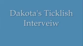 Dakota's Ticklish Interview