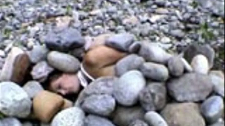 Outdoor Bondage 16 - Rock Burial at the Green River part 2