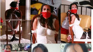 Sofia Bertolini Tightly Bound, Triple Gagged, Crotch roped & Humiliated for Snooping & Stealing! *38 MINUTES LONG*