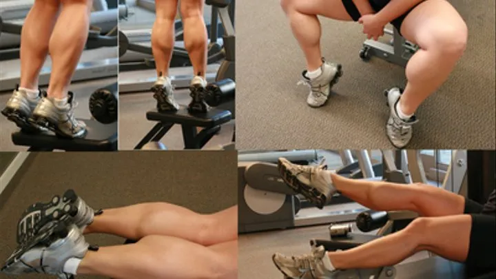 Muscular Calves In The Gym