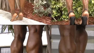 Sylvia's Oiled Up Muscular Calves