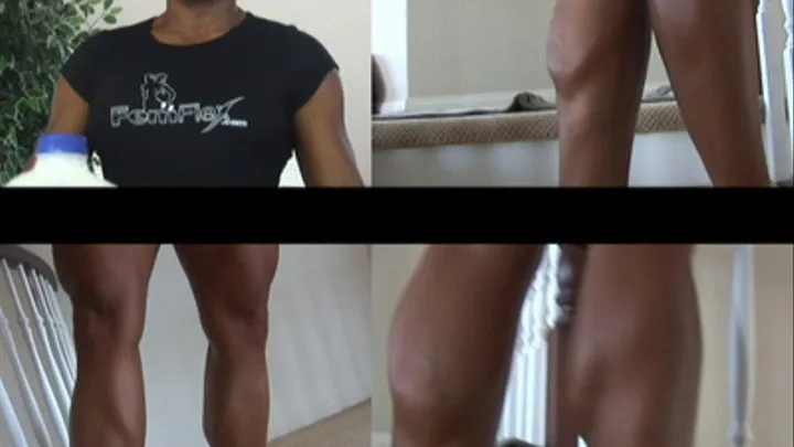 Ebony Isis with Muscular Calves