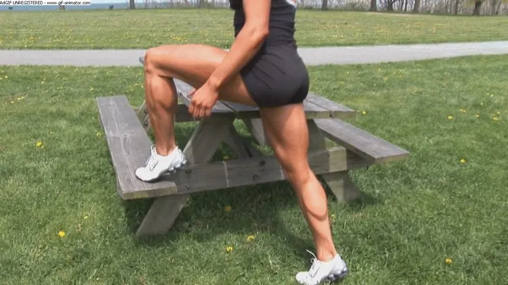 Valerie Muscular Calves On The Table