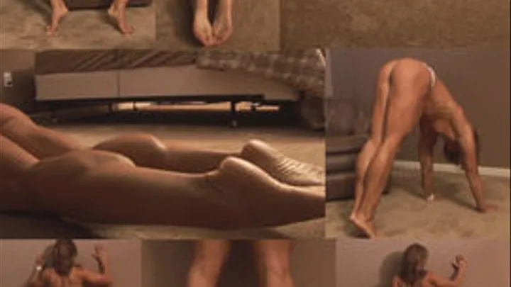 Muscle Tease Bedroom Dance and Flex 2 - muscular calves show