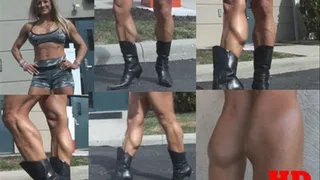 Melanie's Closeup Muscular Calves and Boots