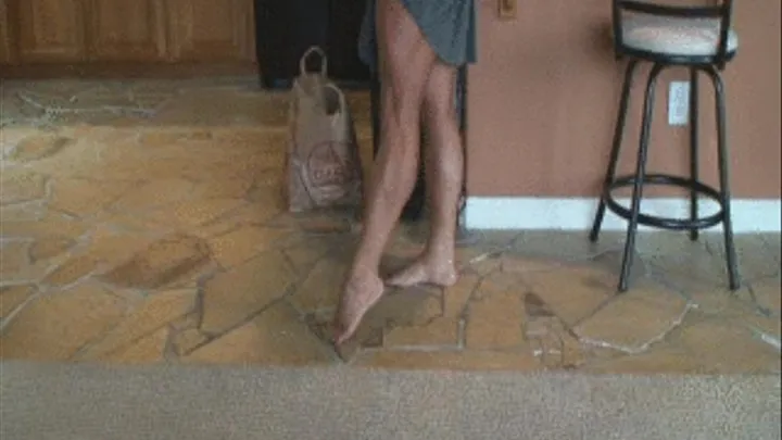 Muscular Calves Flex and Play - bare feet