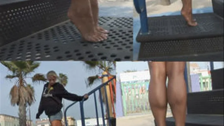 Jill's Muscular Calves and Bare Feet Hi Res