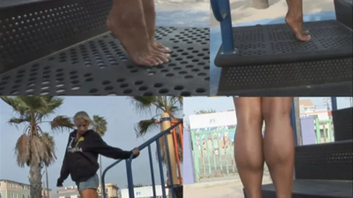 Jill's Muscular Calves and Bare Feet