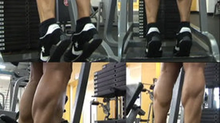 Standing Calf Raises - getting them pumped