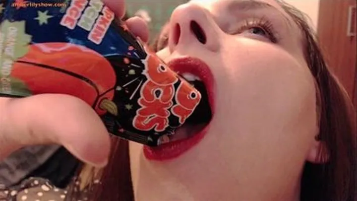 AmberLily Takes Some Pumpkin Pop Rocks In The Mouth