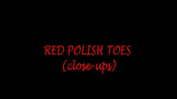 RED POLISH TOES