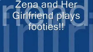 Zena and Her Girlfriend plays footies.