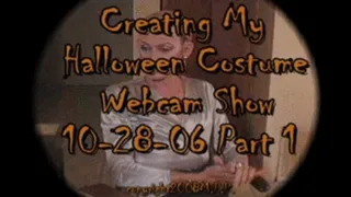 Creating My Halloween Costume Webcam Show 10-28-08 Part 1